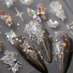Tırnak Sticker Protez Tırnak Kalıcı Oje Süsleme, Nail Art Sticker