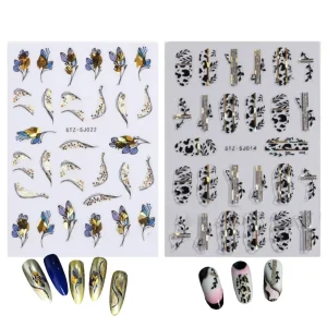 Tırnak Sticker Protez Tırnak Kalıcı Oje Süsleme, Nail Art Sticker