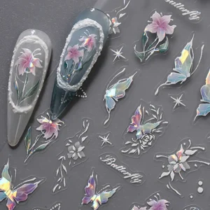 Tırnak Sticker Protez Tırnak Kalıcı Oje Süsleme, Nail Art Sticker