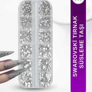 Tırnak Süsleme Taş Seti, Nail Art Tırnak Süsleme Taşı Silver