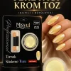 Tereyağı Krom Tozu Butter Chrome Effect Islak Görünümlü Altın Yansımalı Nail Art Tırnak Süsleme