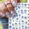 Tırnak Sticker Protez Tırnak Kalıcı Oje Süsleme, Nazar Boncuğu Nail Art Sticker