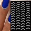 Tırnak Sticker Protez Tırnak Kalıcı Oje Süsleme, Nail Art Sticker