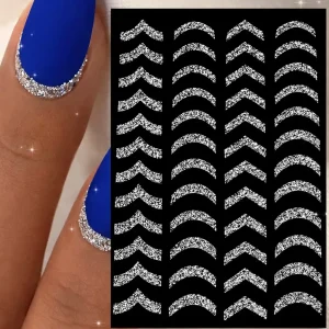 Tırnak Sticker Protez Tırnak Kalıcı Oje Süsleme, Nail Art Sticker