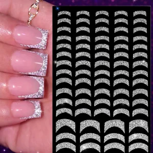 Tırnak Sticker Protez Tırnak Kalıcı Oje Süsleme, Nail Art Sticker
