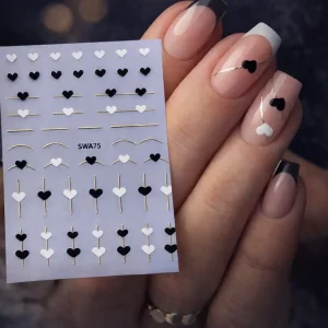 Tırnak Sticker Protez Tırnak Kalıcı Oje Süsleme, Nail Art Sticker
