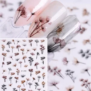 Tırnak Sticker Protez Tırnak Kalıcı Oje Süsleme, Nail Art Sticker