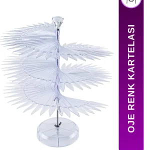 Kalıcı Oje Renk Kartelası, Oje Renk Sergileme Kartela Stant - 970ŞeffafKartela