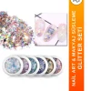 Glitter Yüz ve Vücut Sim Ve Pul Seti Nail Art Ve Makyaj Glitter Süsleme Seti