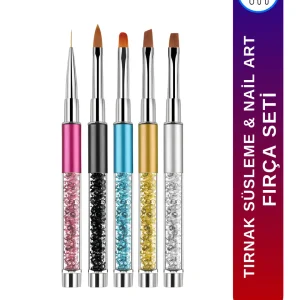 Tırnak Desen Fırçası Nail Art Fırça Tırnak Süsleme Fırça Seti