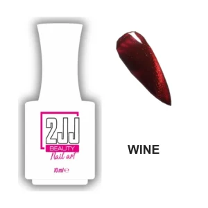 2JJ Cat Eyes Wine kedi gözü kalıcı oje beyaz şişe