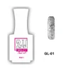 2JJ Glitter Kalıcı Oje GL-01 beyaz şişe simli kalıcı oje