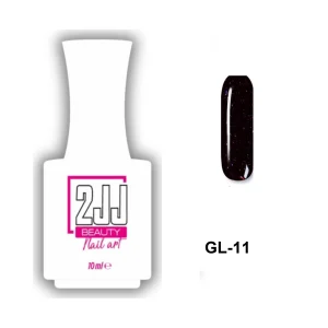 2JJ Glitter Kalıcı Oje GL-11 beyaz şişe simli kalıcı oje