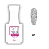 2JJ Star Gel Disco 01 disko simli kalıcı oje beyaz şişe