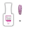 2JJ Star Gel Disco 02 disko simli kalıcı oje beyaz şişe