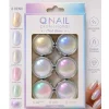 QNAIL altı renk inci tozu nail art seti