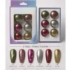 QNAIL Professional 6 renk ayna efektli krom tozu nail art seti